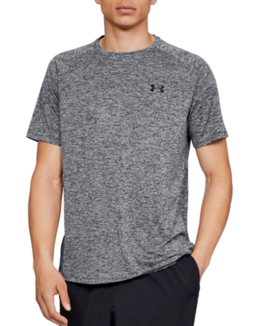 Graphite/Black Front Under Armour Tech 2.0 Short Sleeve Tee 1326413