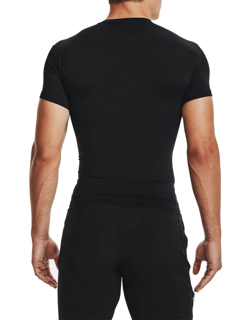 Black/ Clear Back Under Armour Tactical Heat Gear Compression V-Neck Shirt 1216010