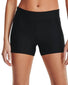 Black/ White Front Under Armour HeatGear Mid Rise Shorty 1360925