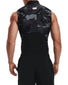 Black/White Back Under Armour HG ISo-Chill Compression Sleeveless Camo Shirt 1361520