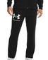 Black/ Onyx White Front Under Armour Rival Terry Pant 1361644