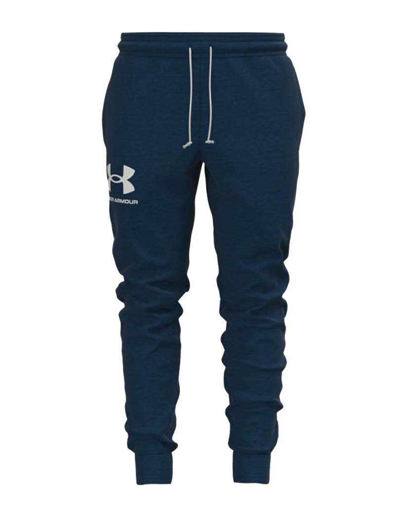 Deep Sea/ Onyx White Front Under Armour Rival Terry Jogger 1361642
