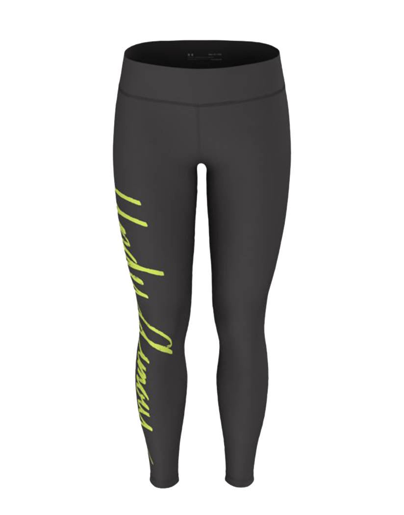 Jet Gray/ Quirky Lime Front Under Armour Favorite WM Leggings 1369919