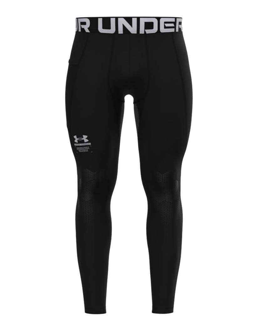 Black/ Halo Gray Front Under Armour HG Armour Leggings 1370413