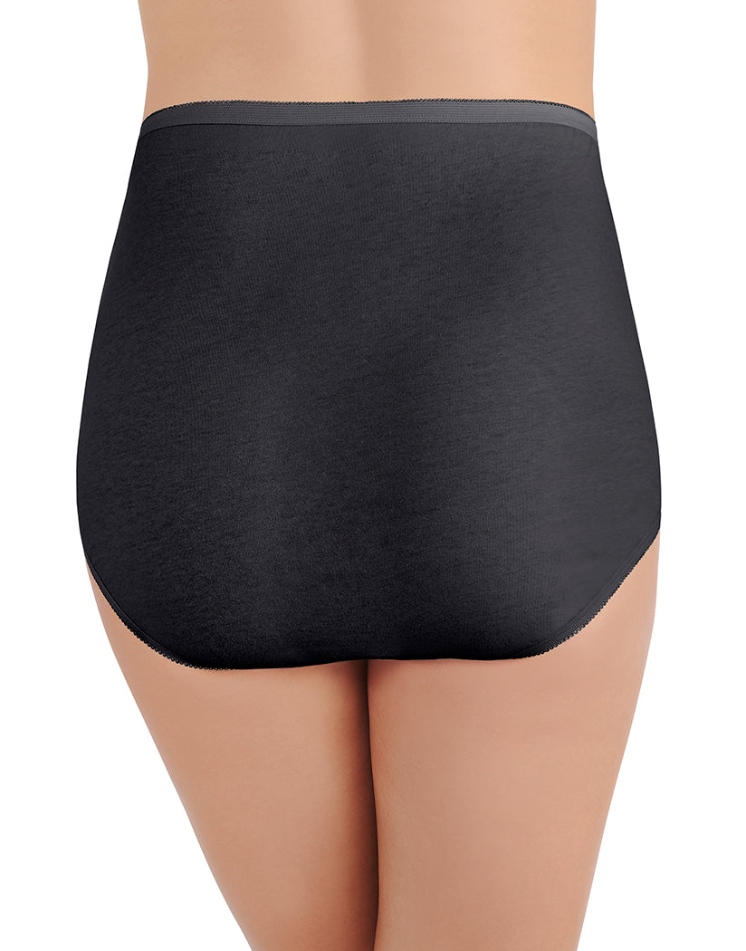 Midnight Black Back Vanity Fair Perfectly Yours Tailored Cotton Brief 15318