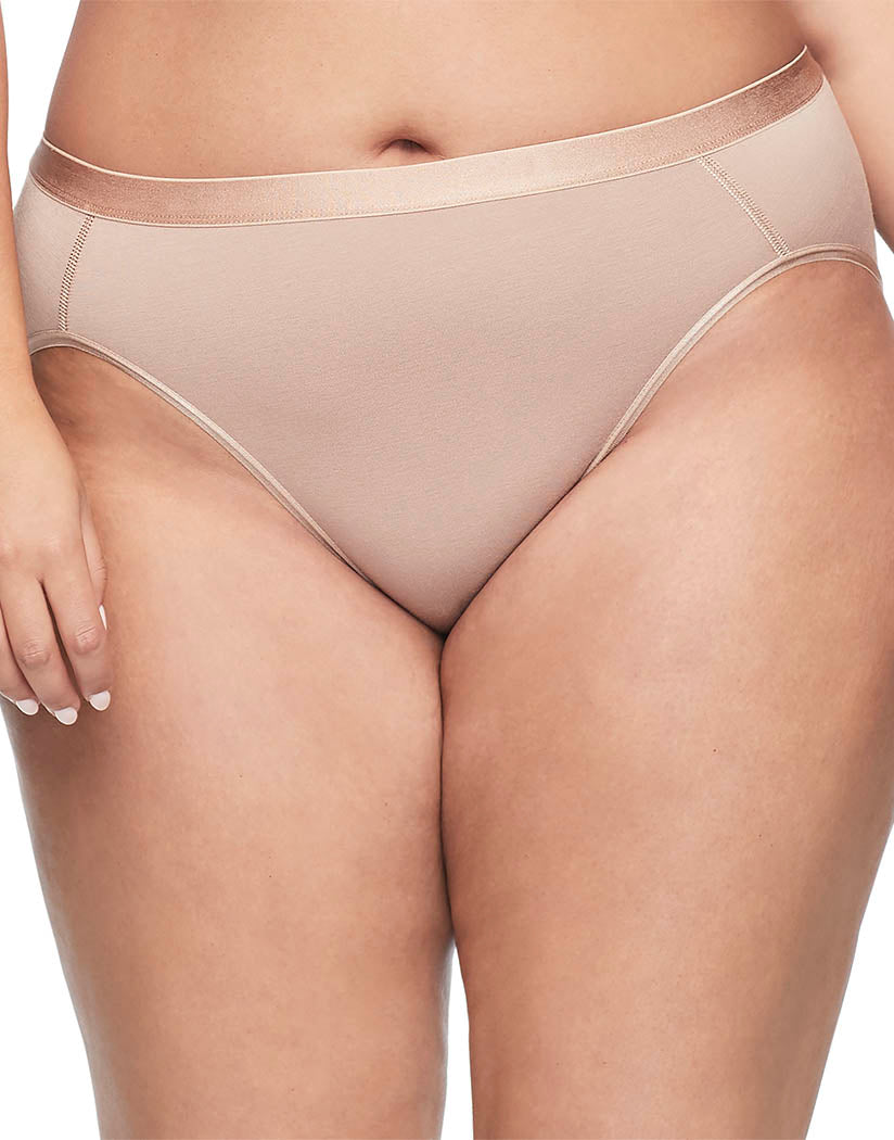 Toasted Almond Front Warner's Easy Does It Modal Hi Cut Brief RT9001P