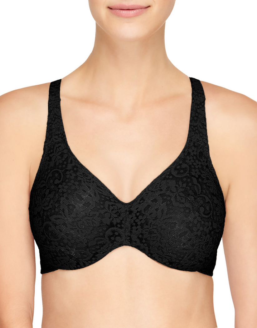 Maidenform Comfort Devotion Extra Coverage Lace Shaping Underwire Bra Black  42C for sale online