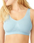 Cashmere Blue Front Wacoal B-Smooth Wirefree Bralette with Removable Pads Cashmere Blue 835275