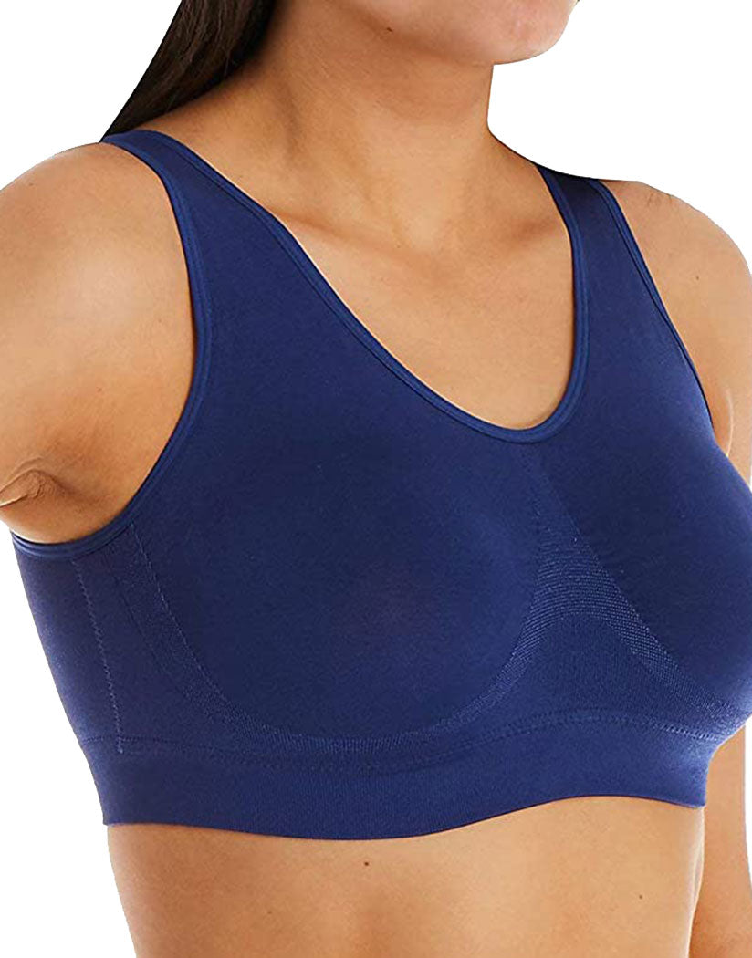 Twilight Blue Front Wacoal B-Smooth Wire Free Bralette Twilight Blue 835275