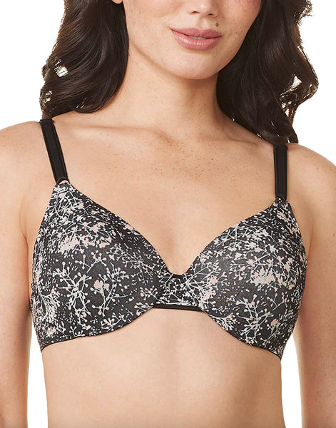 Warners No Side Effects Underwire Contour Animal Print Bra RB5781A