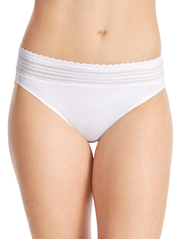 Warner's No Pinching No Problems Lace Trim Hi Cut Briefs 5109J