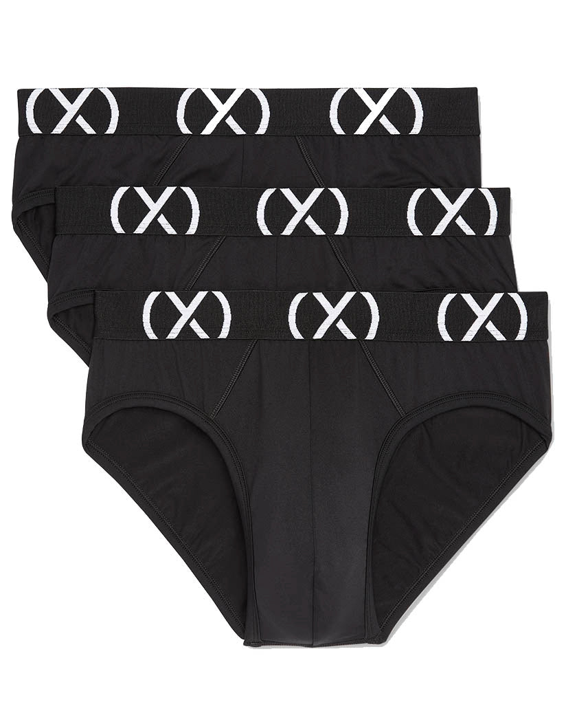 Black Front 2xist 3-Pack No Show Brief X20020