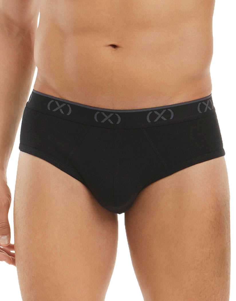 Black Front 2xist 3-Pack No Show Brief X40020