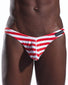 Liberty Stripe Front Cocksox American Collection Enhancing Pouch Thong CX05