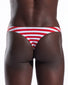 Liberty Stripe Back Cocksox American Collection Enhancing Pouch Thong CX05