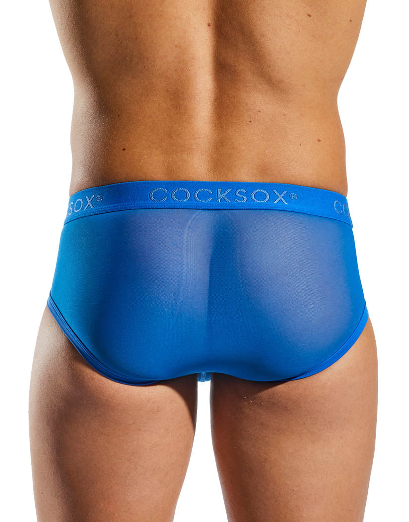 Tranquil Blue Back Cocksox Mesh Sports Brief CX76ME
