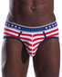 Liberty Stripe Front Cocksox American Collection Contour Pouch Sports Brief CX76N