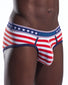 Liberty Stripe Side Cocksox American Collection Contour Pouch Sports Brief CX76N