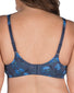 Blue Floral Back Leading Lady The Brigitte Full Coverage Wirefree Molded Padded Seamless Bra 5042