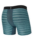 Washed Teal Heather Back SAXX Hot Shot Boxer Brief Fly SXBB09F